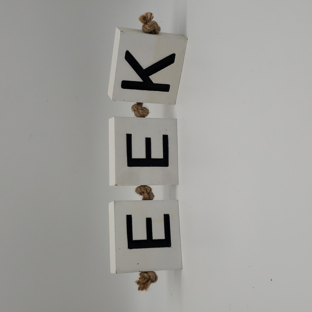 "EEK" Tile Letters Decor